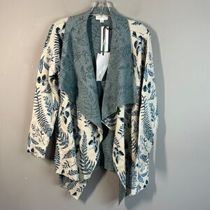 NWT Magnolia Grace Quinley Cardigan Sweater Size XL Farmhouse Boho Peasant